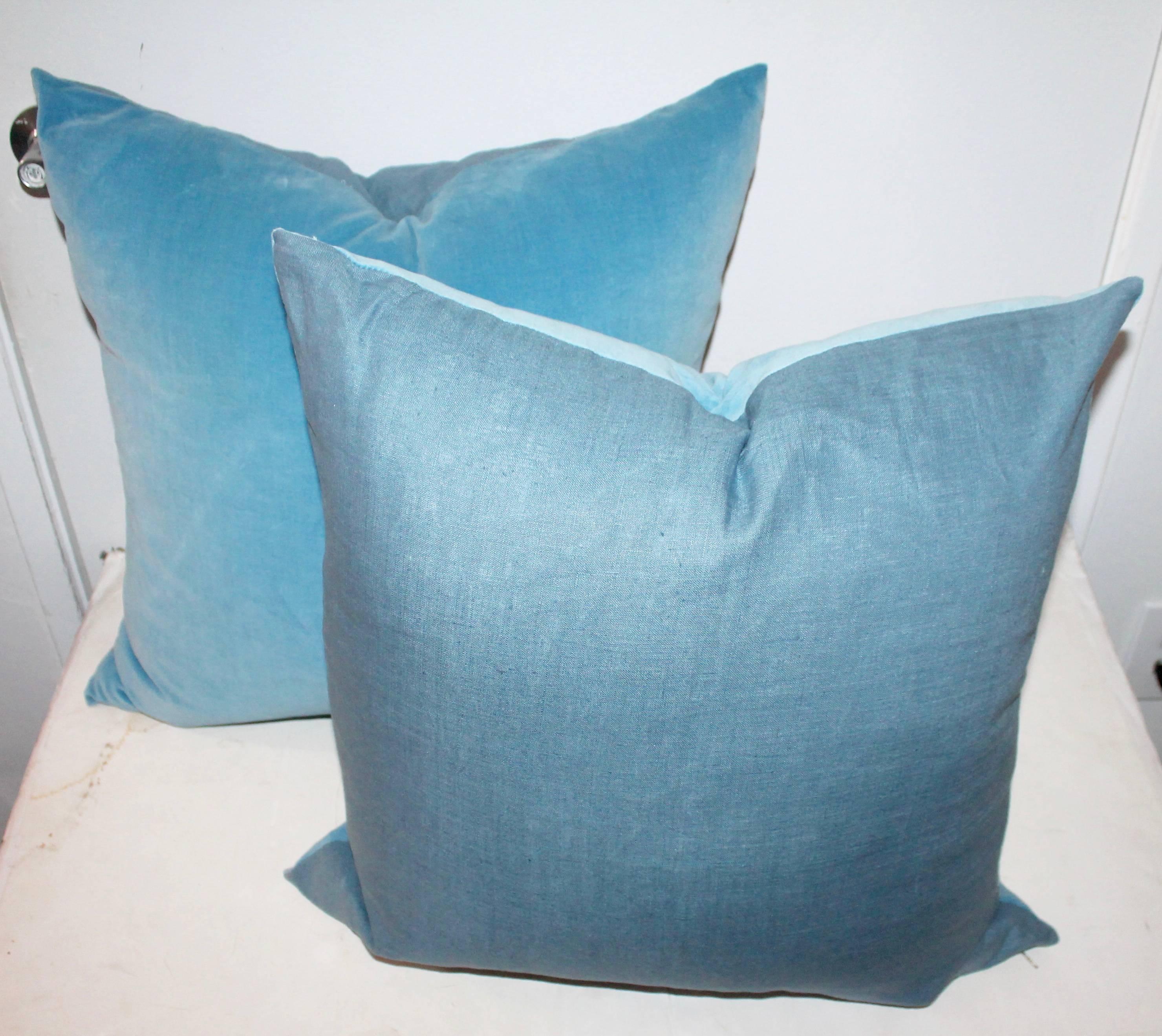 robin egg blue pillows