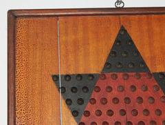 Folky Reversible 19th Century Original Painted Game Board