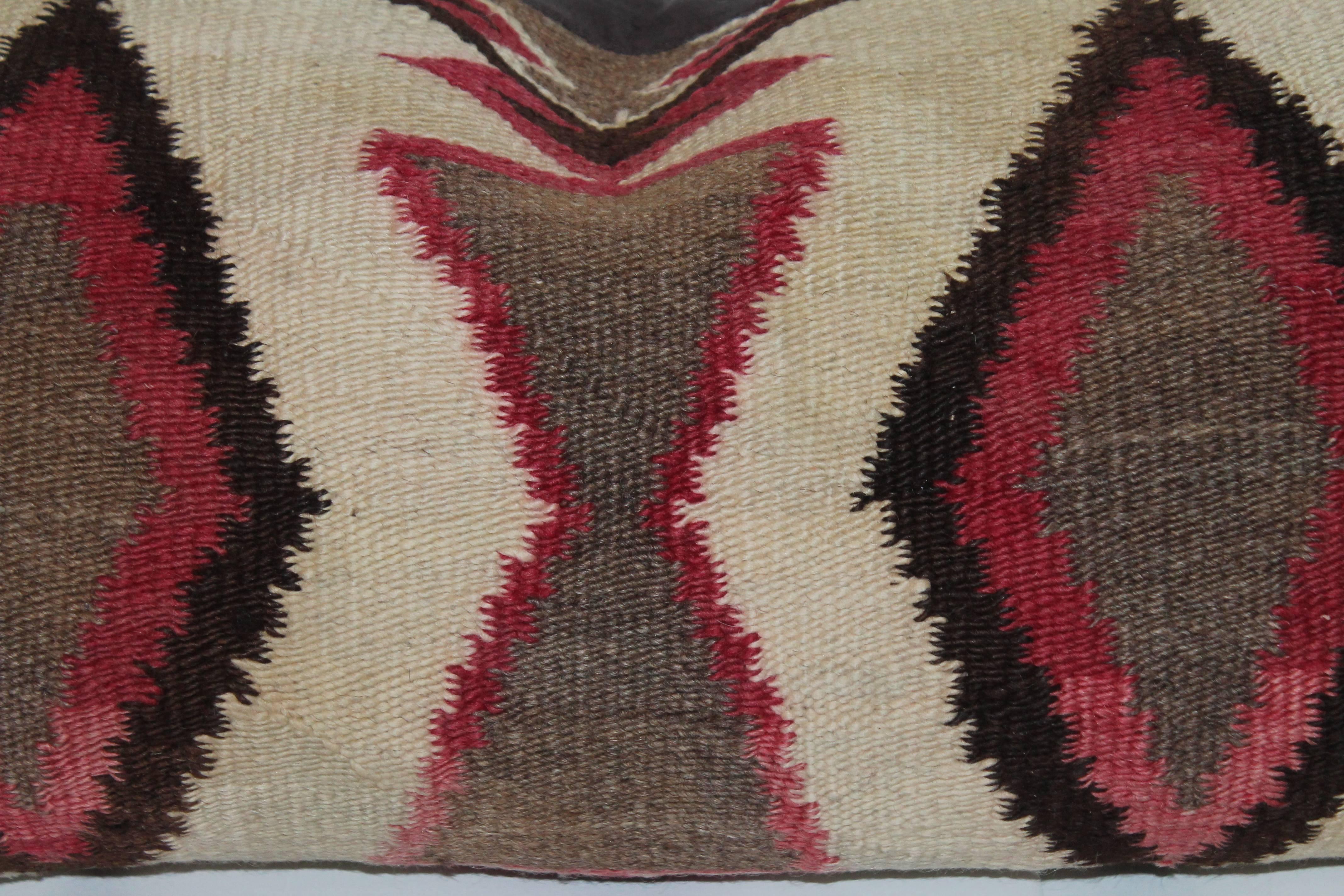 American Navajo Indian Weaving Bolster Pillow