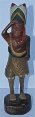 19th Century Original Painted Miniature Indian TOTEM Pole