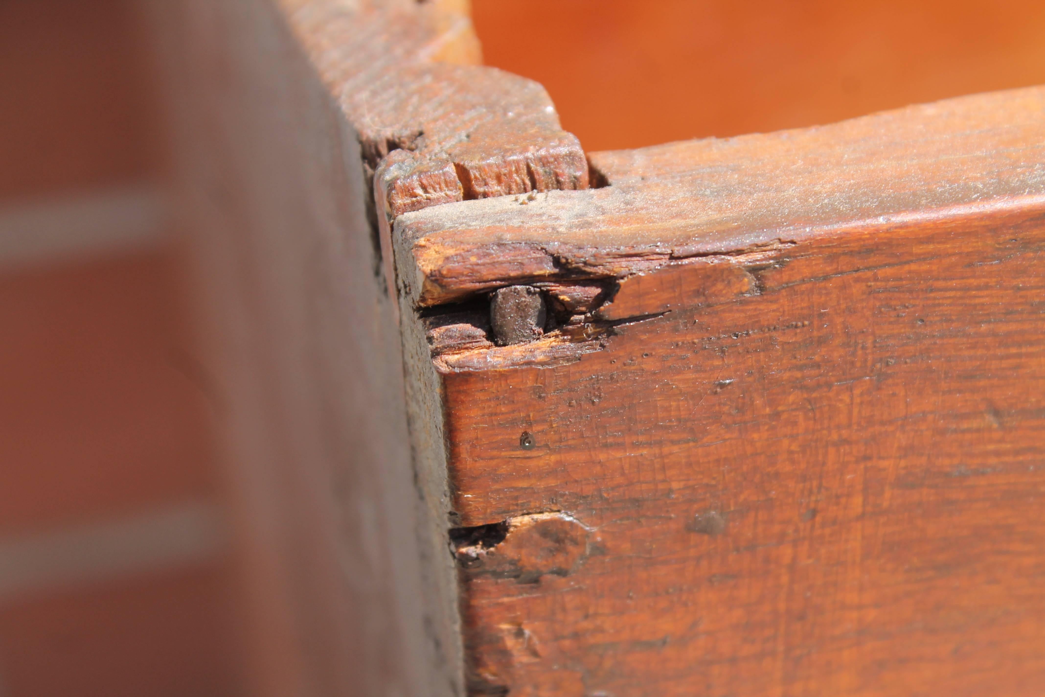Pine Early 18th Century New England Child's Blanket Chest