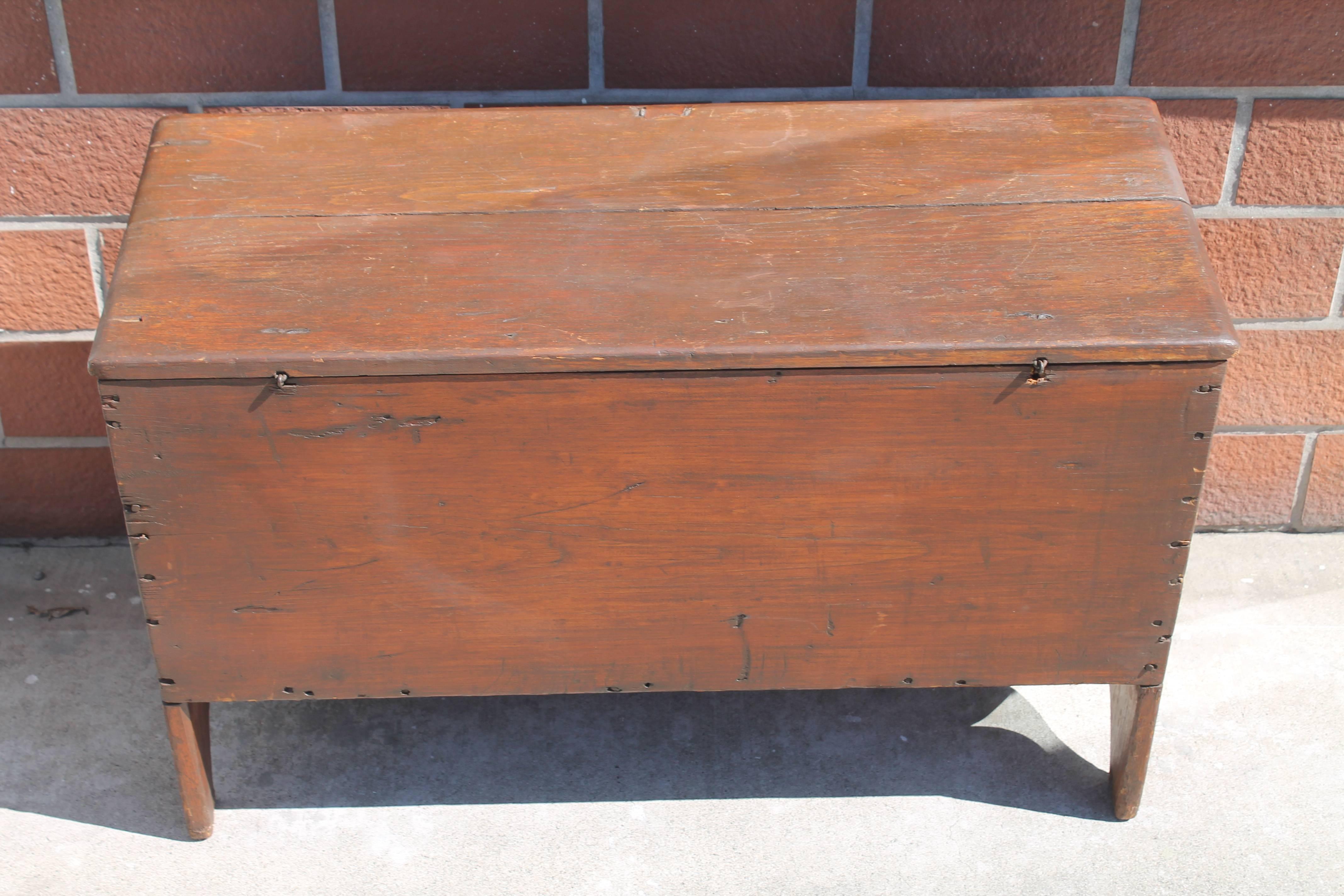Early 18th Century New England Child's Blanket Chest 1