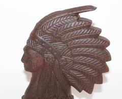 19th Century Rare Indian Chief Door Stop