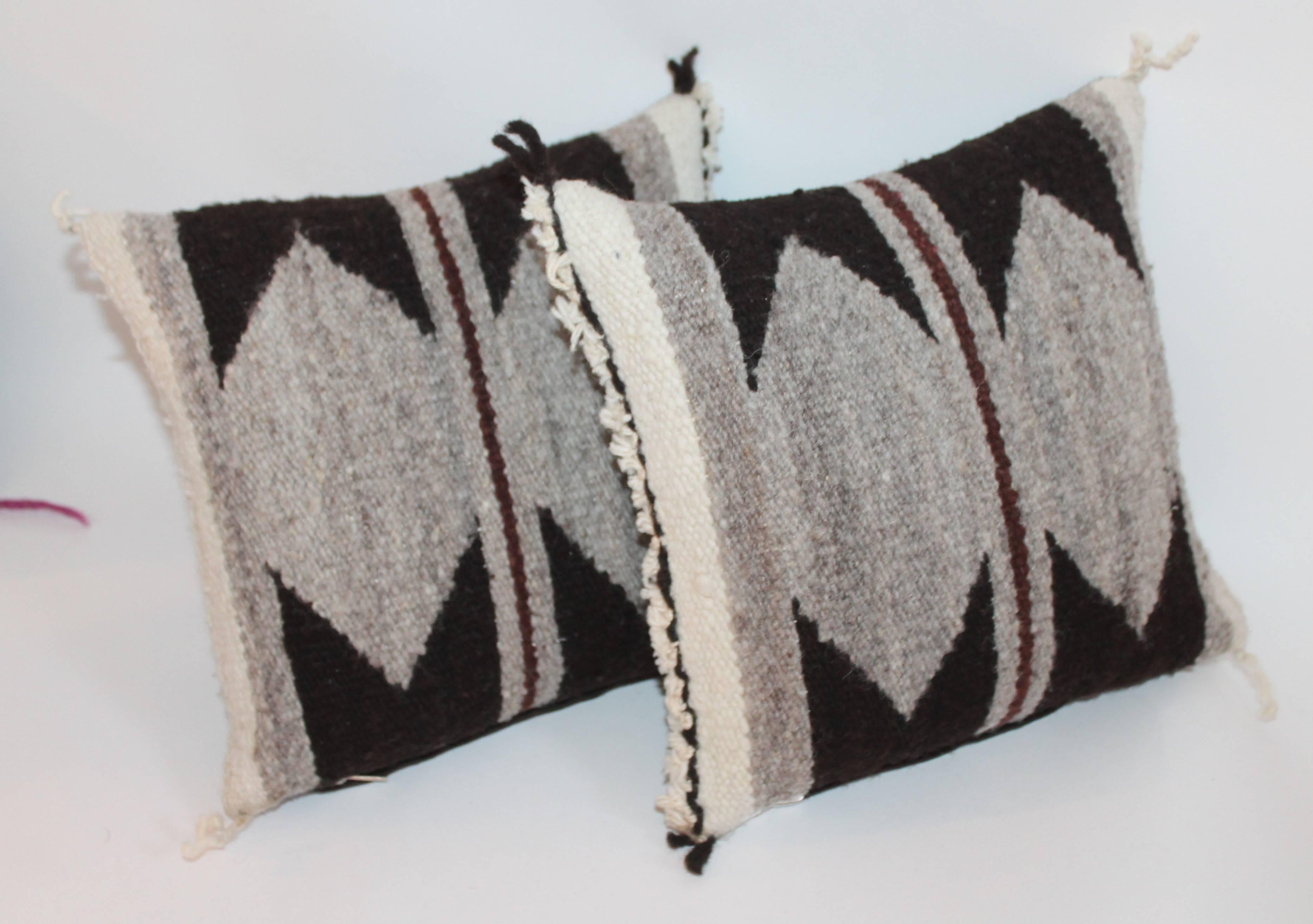 American Set of Five Miniature Navajo Weaving Pillows For Sale