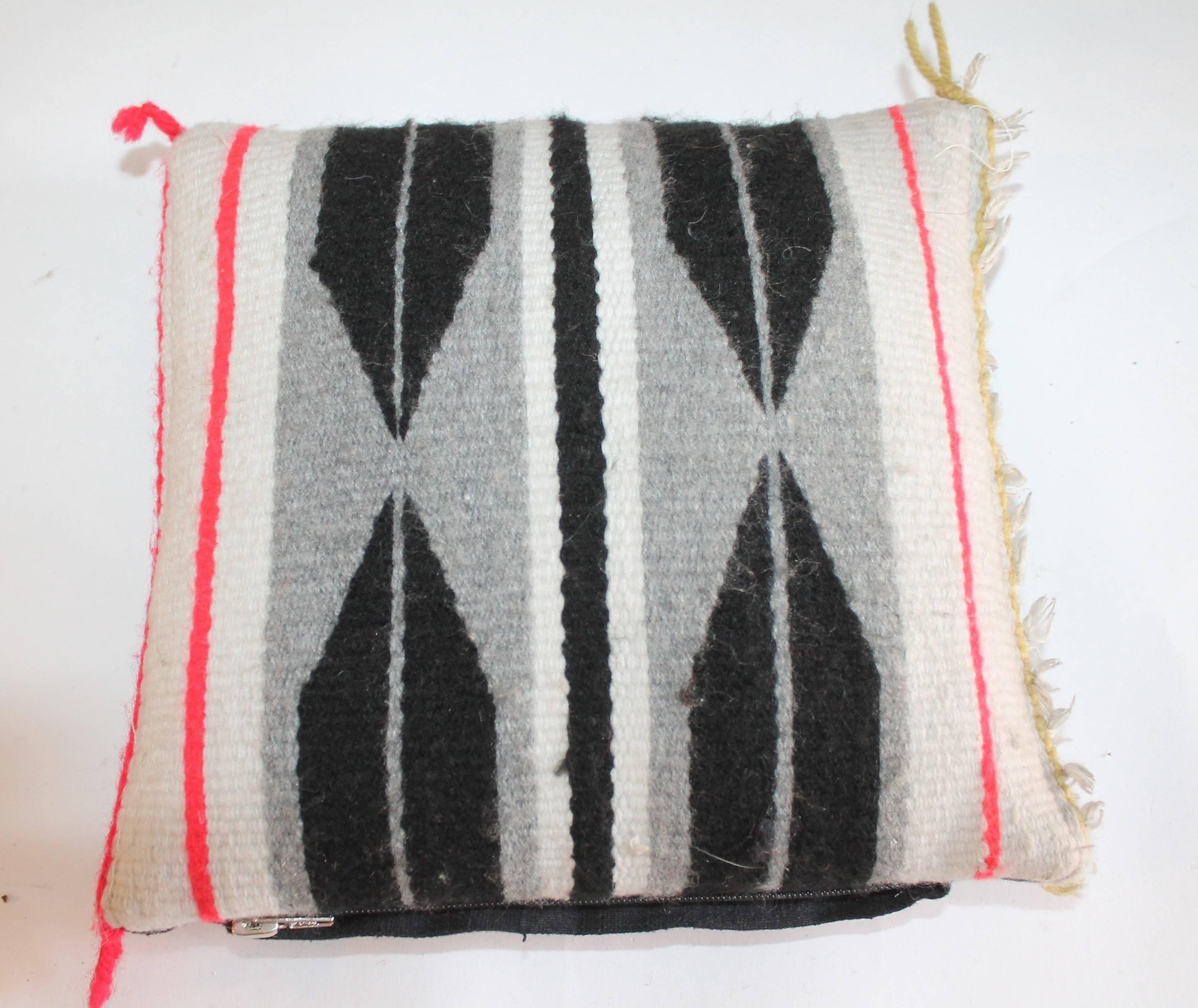 Wool Set of Five Miniature Navajo Weaving Pillows For Sale