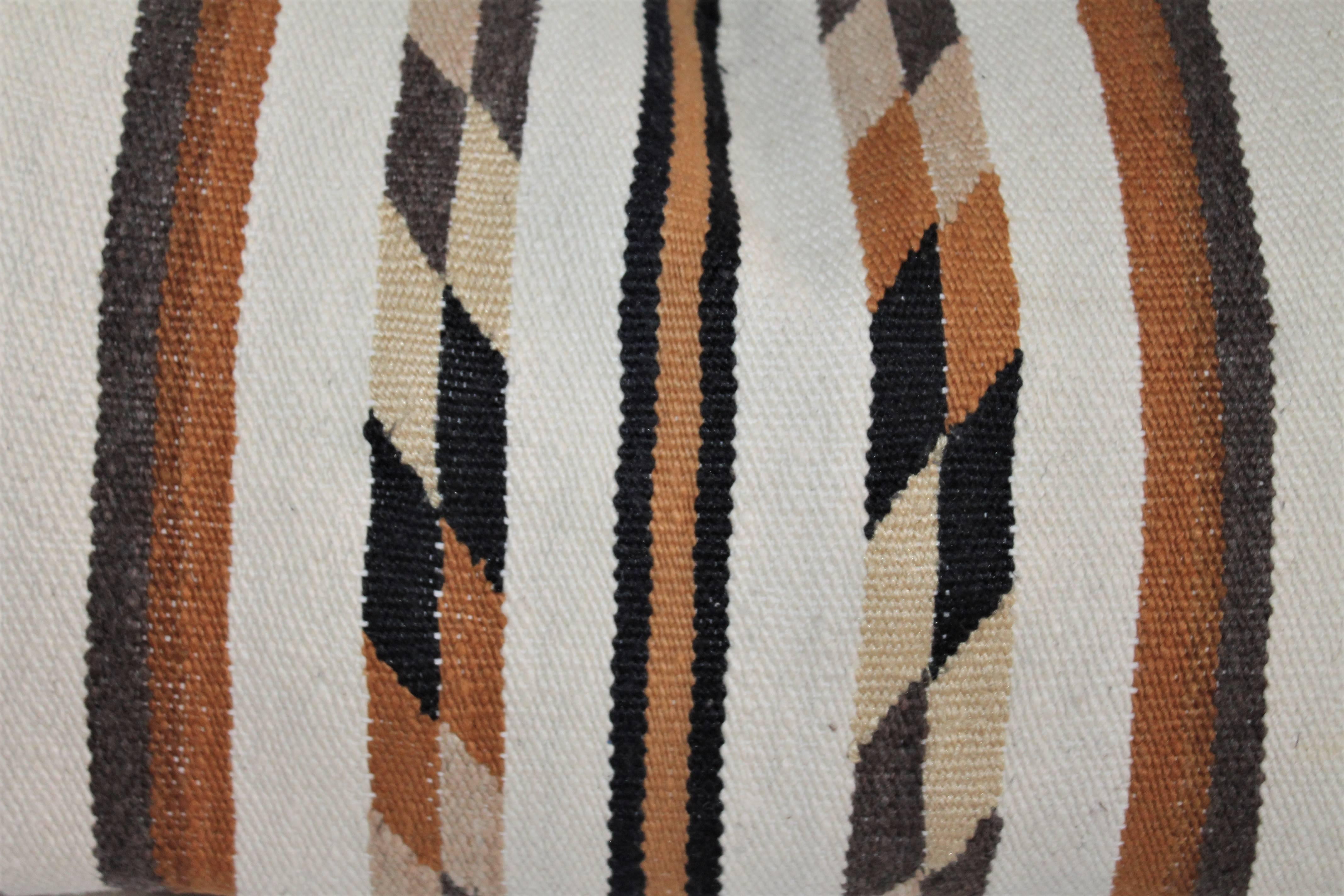 Adirondack Large Navajo Geometric Weaving Bolster Pillow