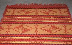 Rare Pendleton Cayuse Blanket or Shawl with Fringe, Dated 1909