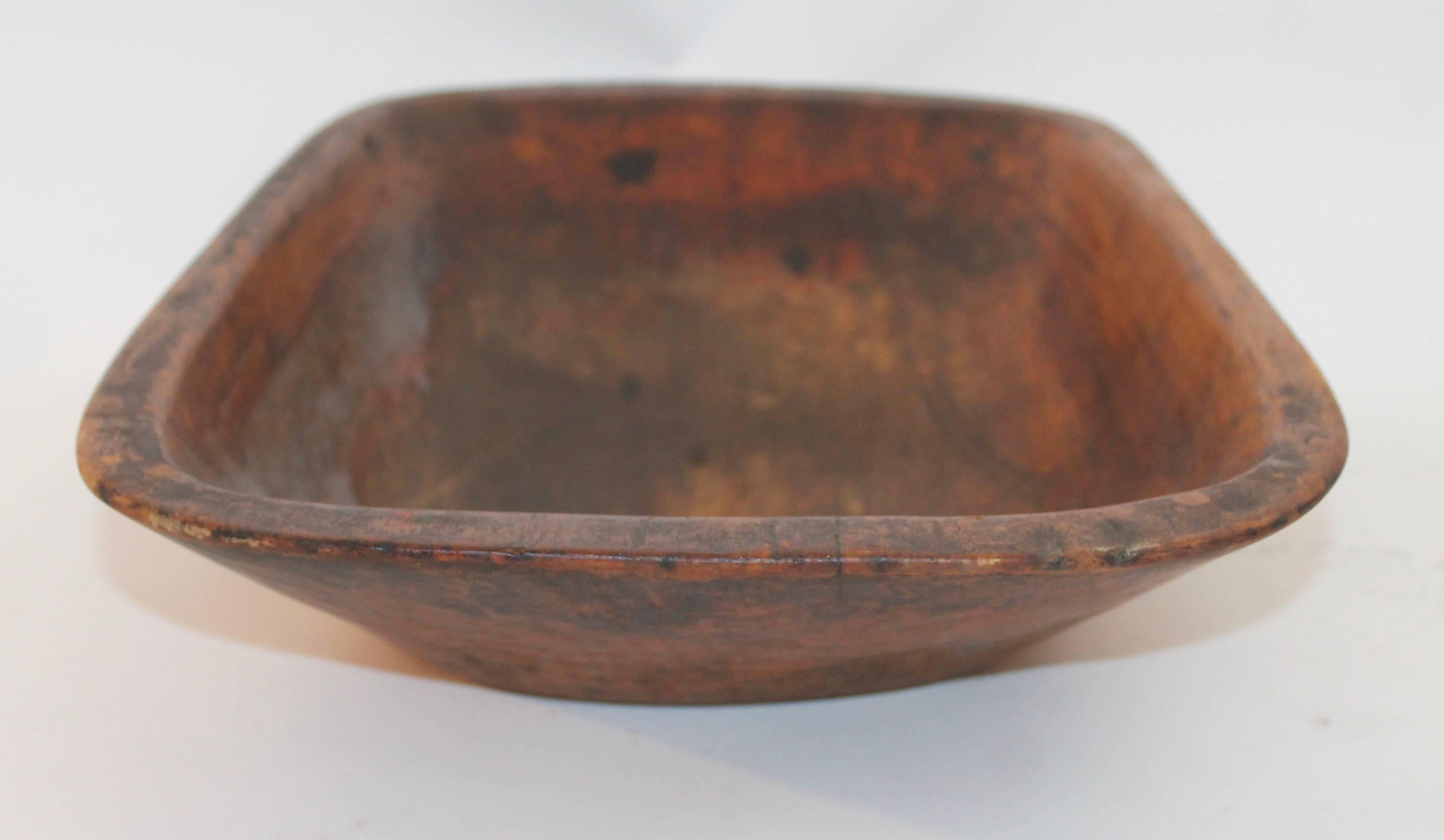 American Early 19th Century New England Carved Dough Bowl