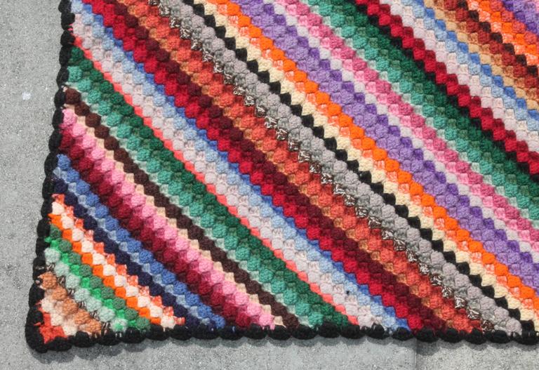 Set of Three Handwoven Crochet Throws For Sale at 1stDibs