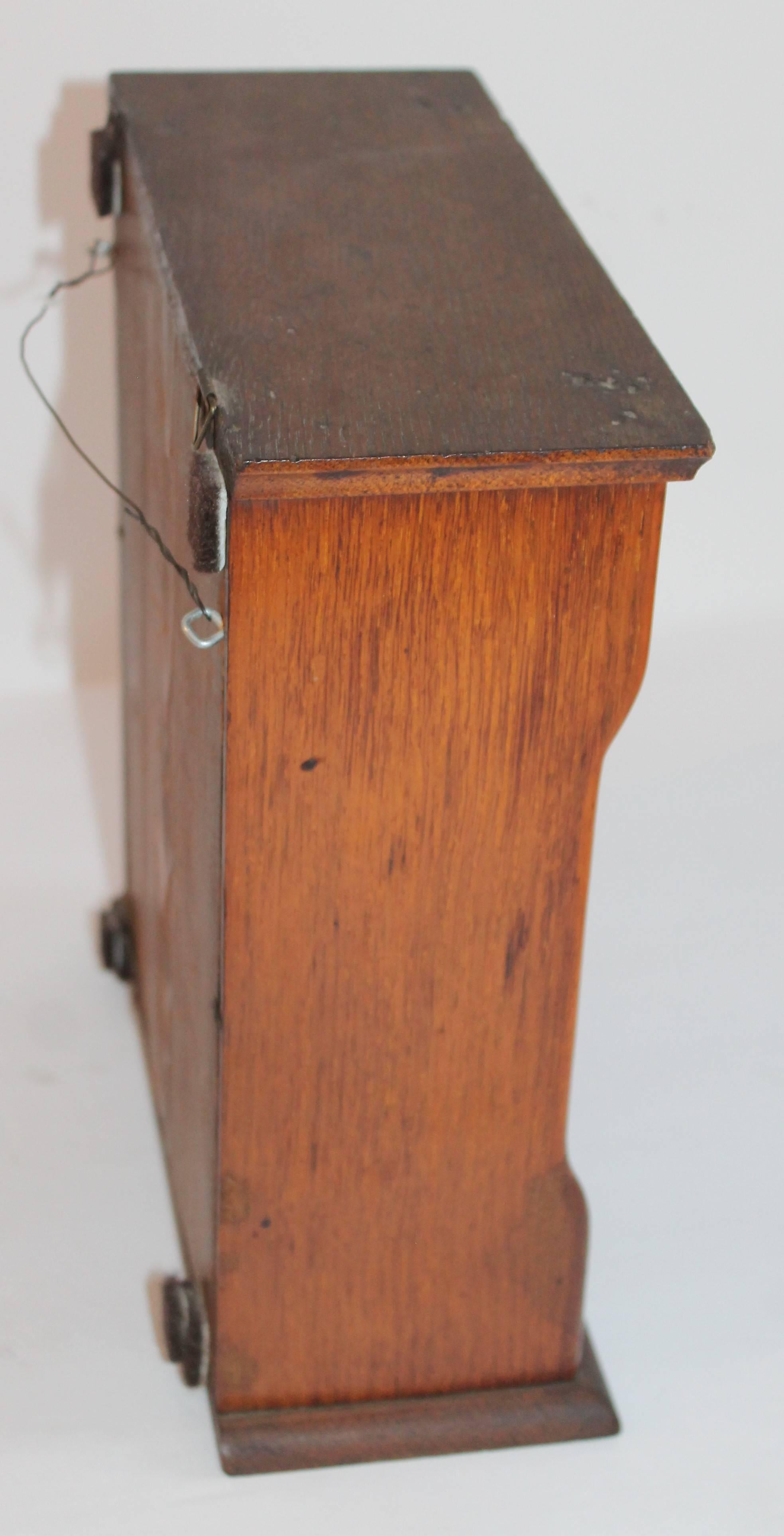 19th Century German Spice Box with Original Ironstone Labels 1