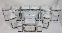 Poterie allemande Mepoco Ware vintage 12 pièces