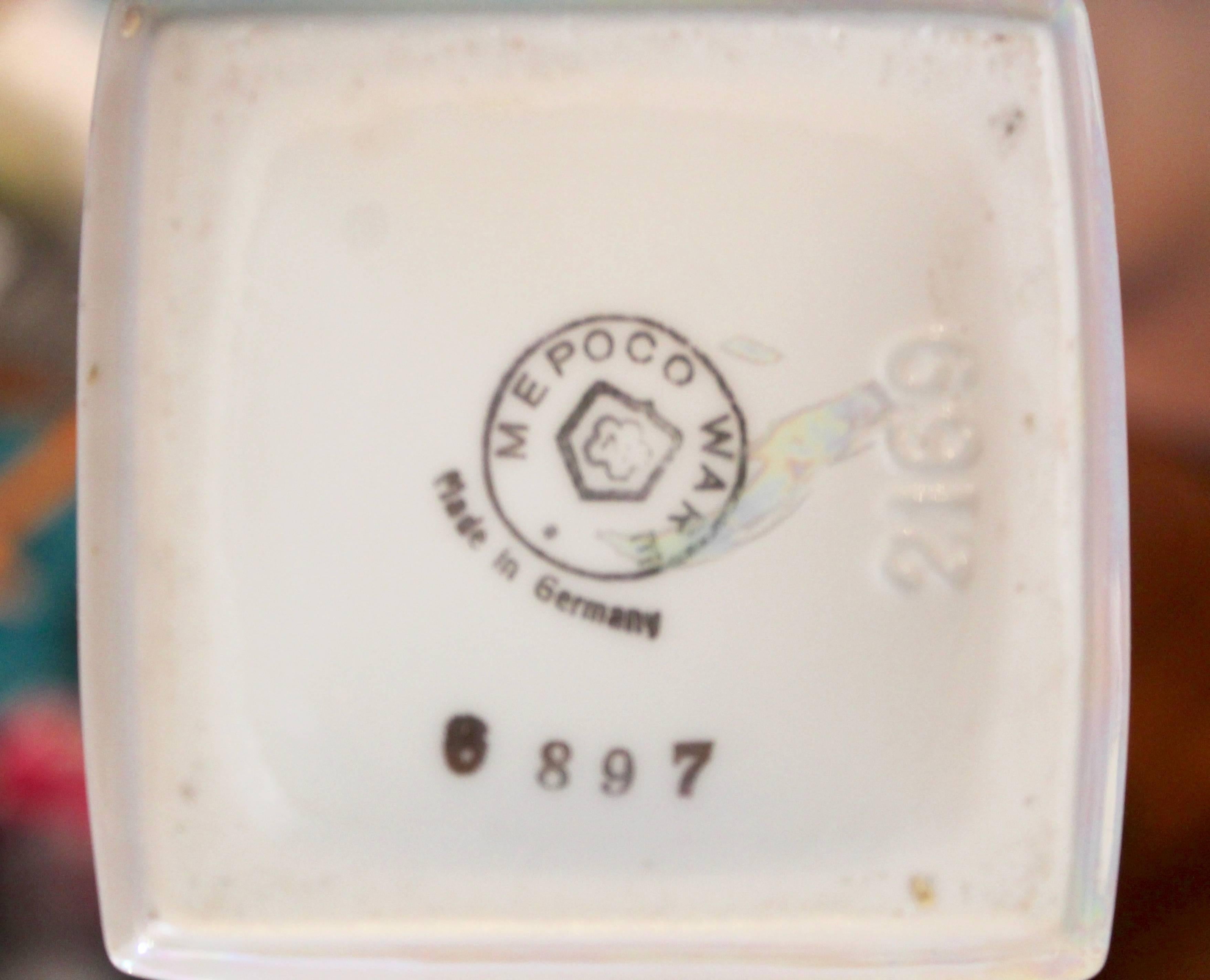 Vintage 12 Piezas Mepoco Ware Cerámica Alemana en venta 1
