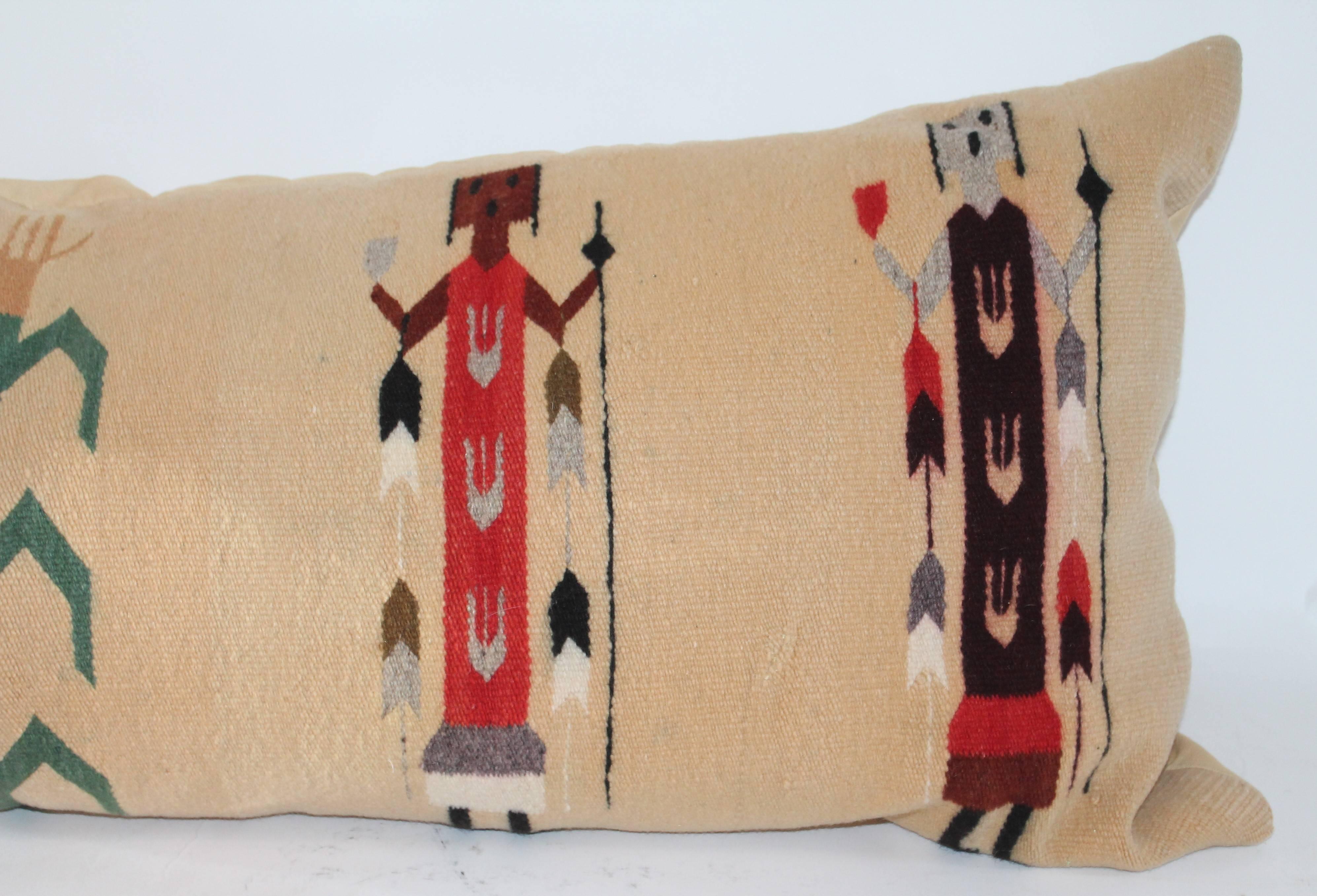 Hand-Woven Monumental Yei Weaving Pillow