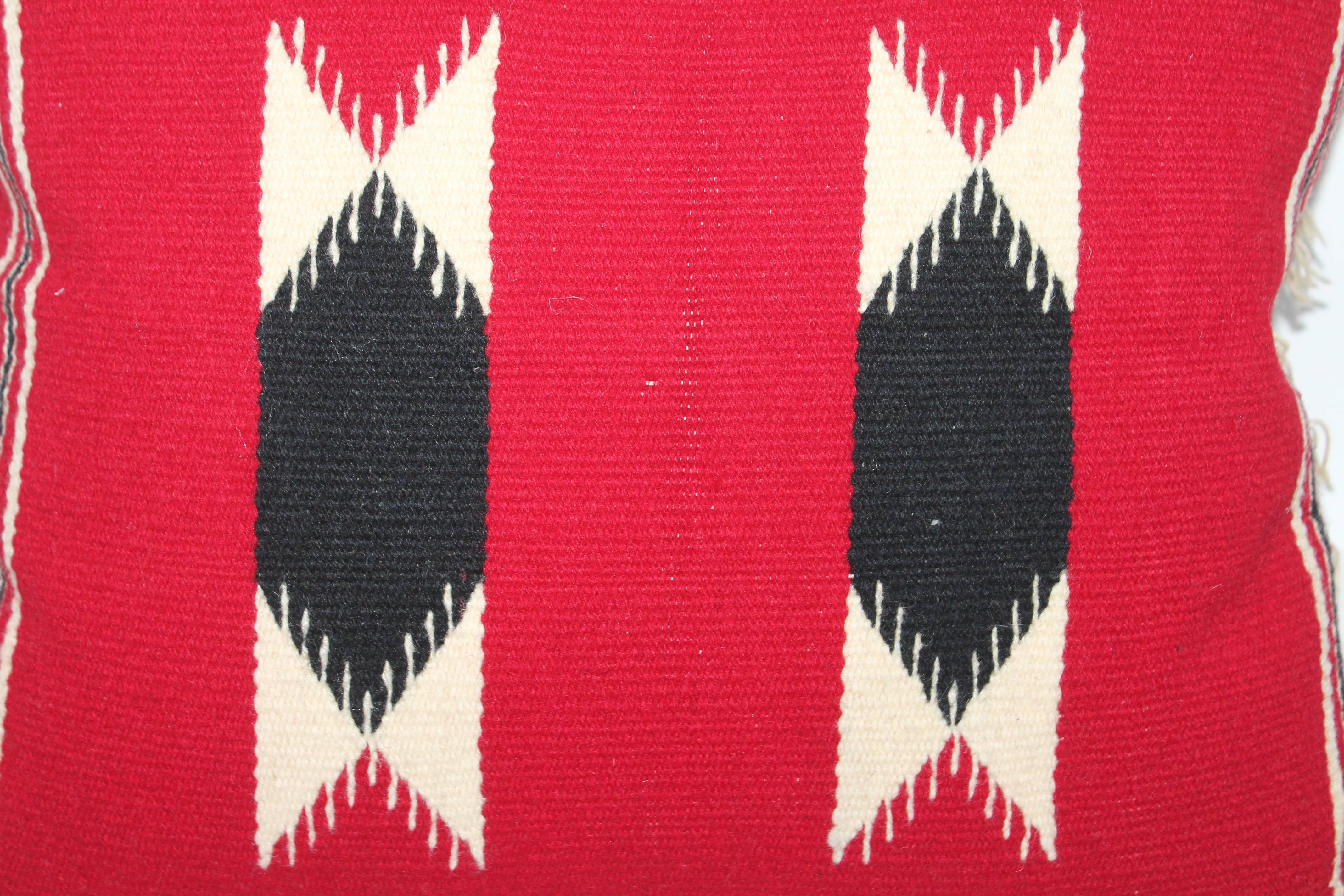American Pair of German Town Indian Weaving Pillows For Sale