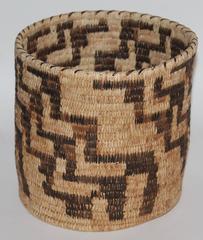 Tall Papago Indian Basket