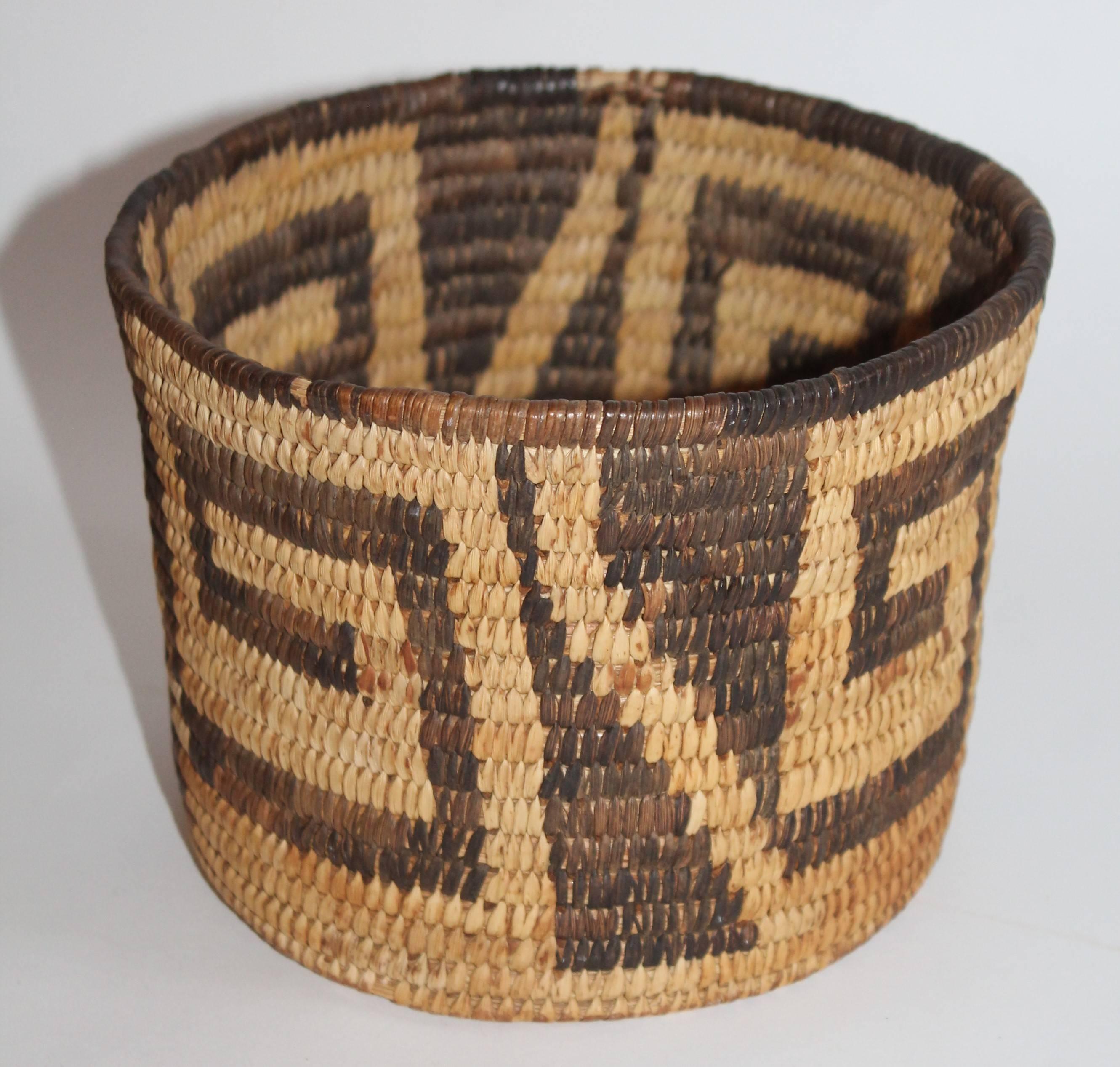 Folk Art Two Papago Indian Baskets