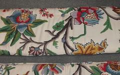 Pair of Vintage Crewlwork Setee Pads