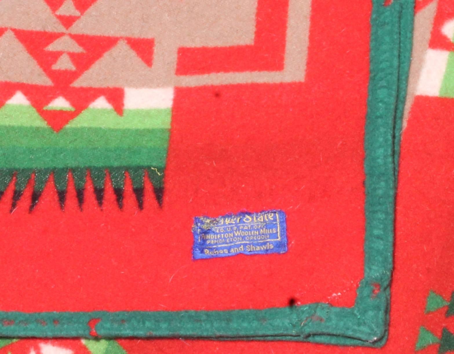 Hand-Woven Amazing Pendleton Indian Design Camp Blanket