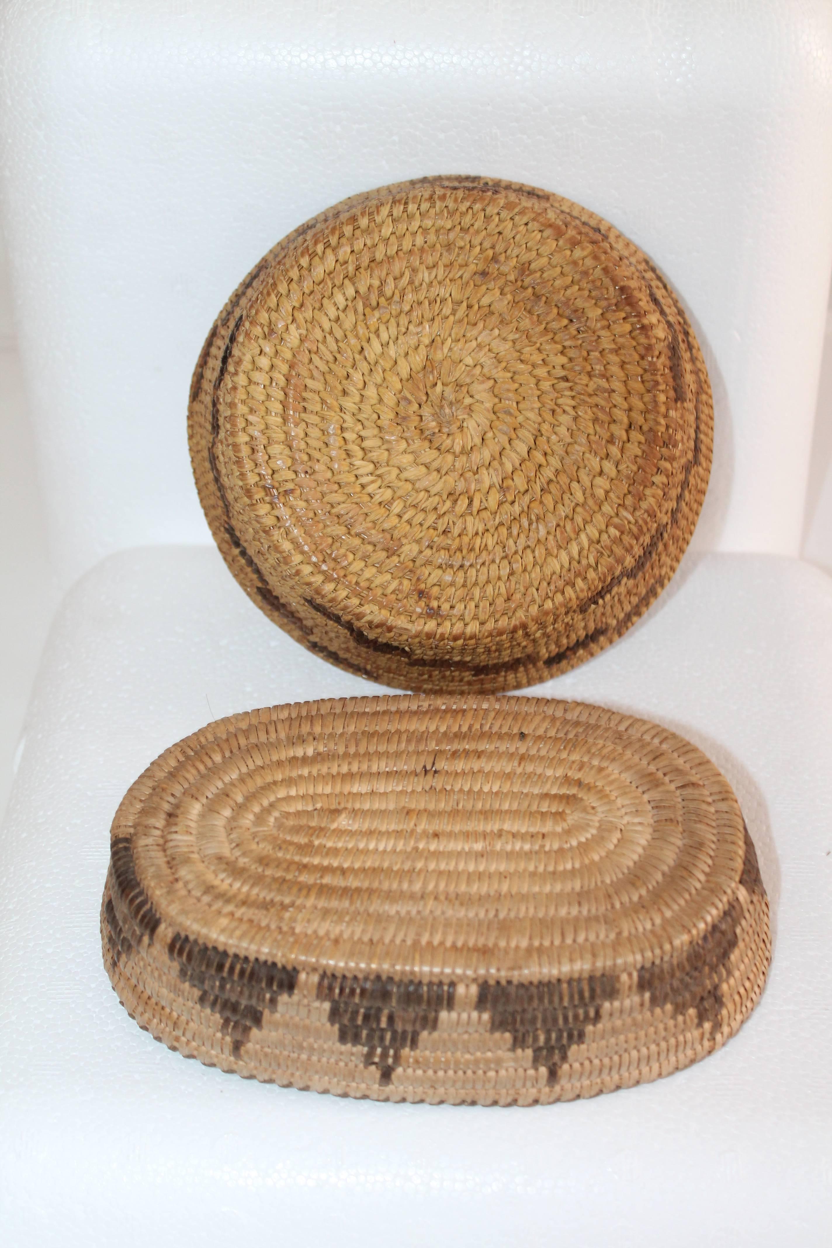 Native American Collection of Five Pima Indian Baskets