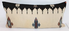 Early 20th Century Geometric Mexican Indian Tex Coco Bolster Pillow