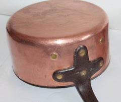 Two 19th Century American Copper and Iron Handmade Pots