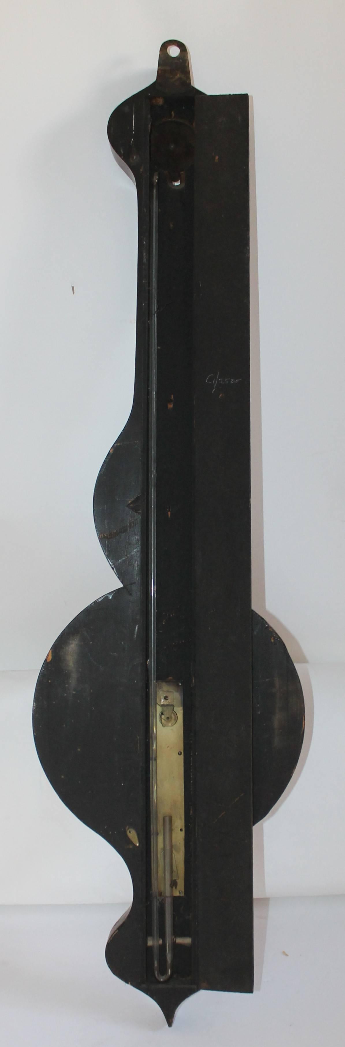  19Thc Wheel or Banjo Barometer 1