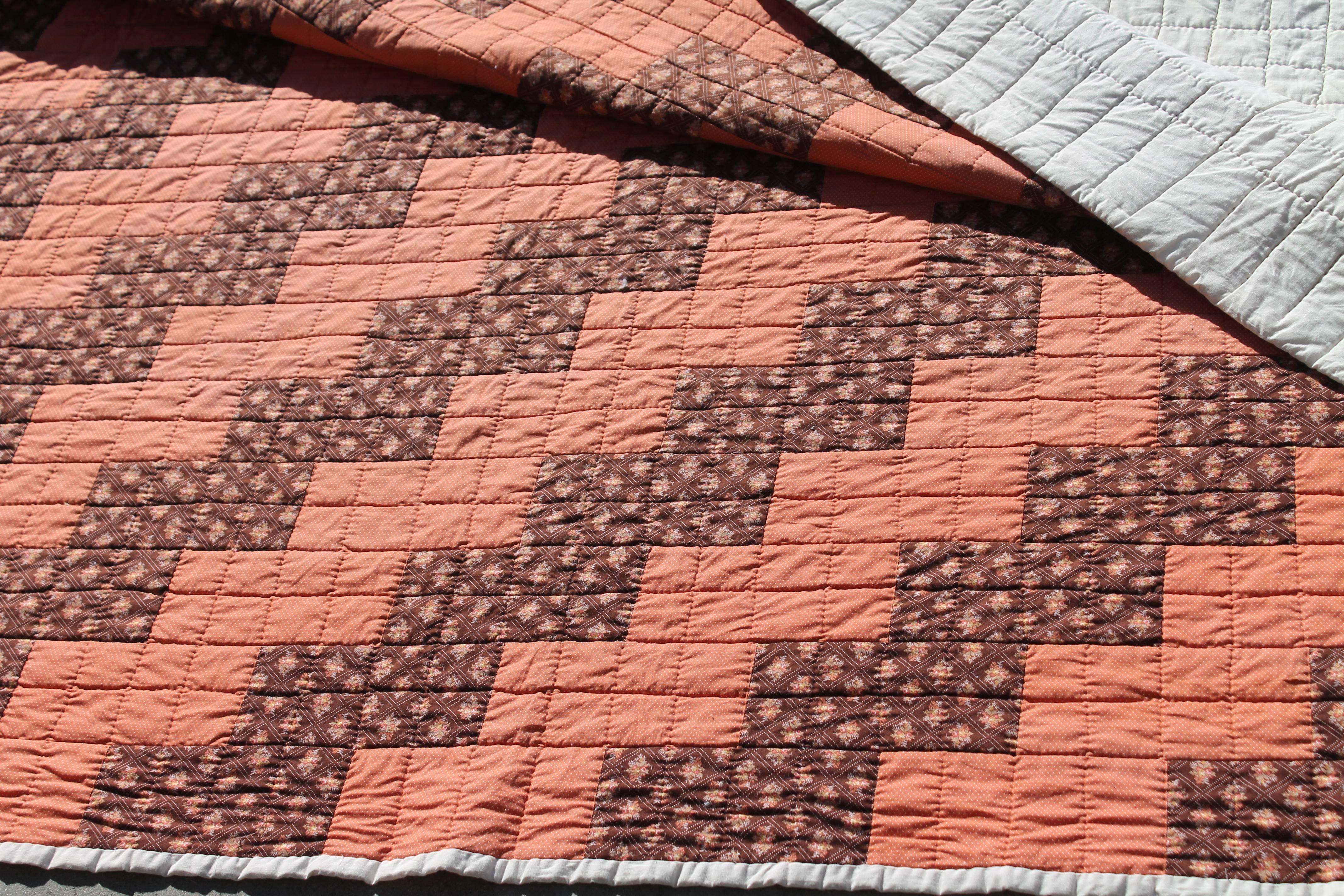 Mid-20th Century 20th Century Handmade Quilt For Sale