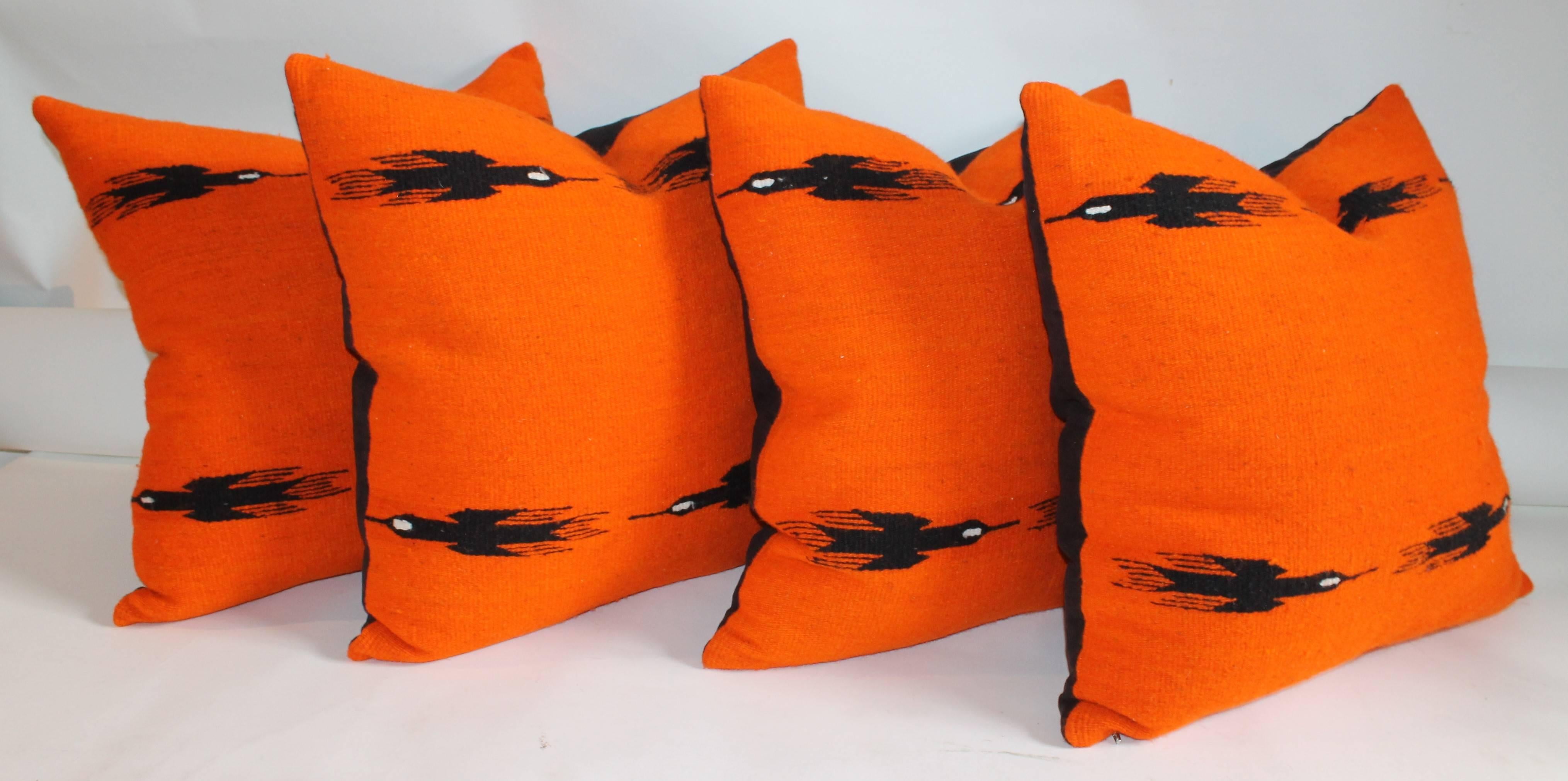 American Indian Weaving Birds in Flight Collection of Four Pillows