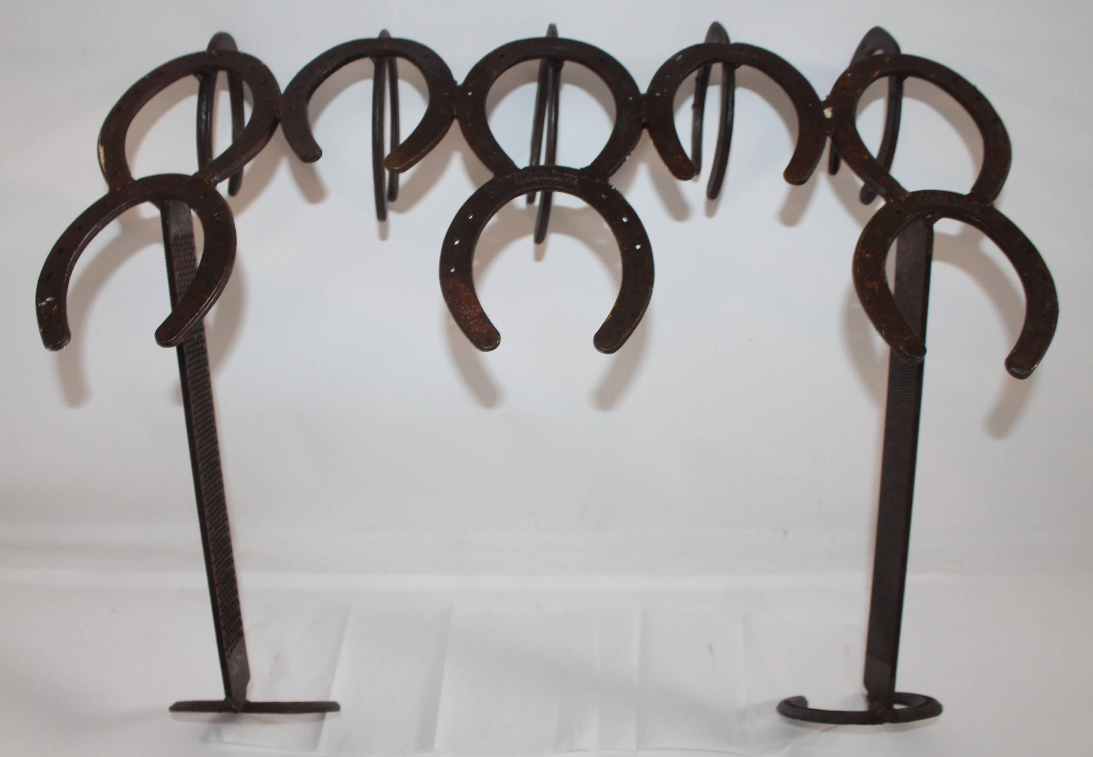 Country Horse Shoe Coat and Hat Rack