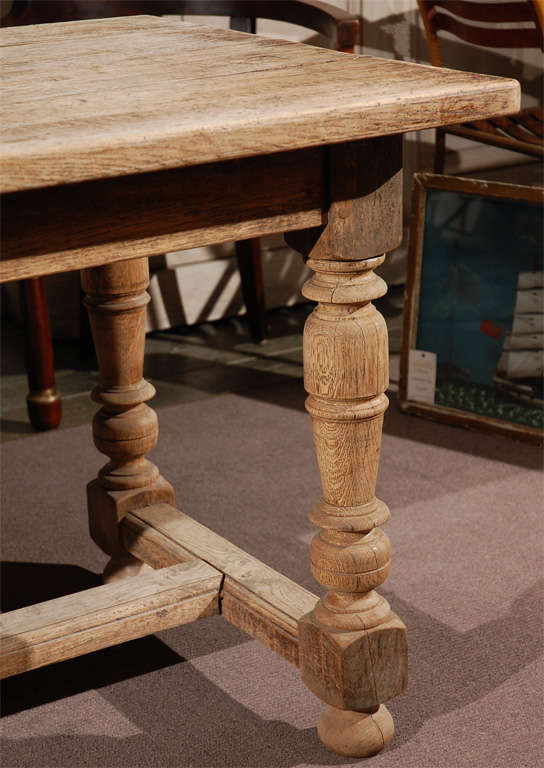 Early Victorian Late 19th Century Oak Desk or Writing Table from France