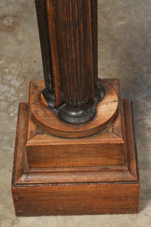 Wood Late 19th Century French Pair of Classical Pedestal Stand Plinths 