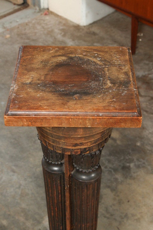 Late 19th Century French Pair of Classical Pedestal Stand Plinths  1