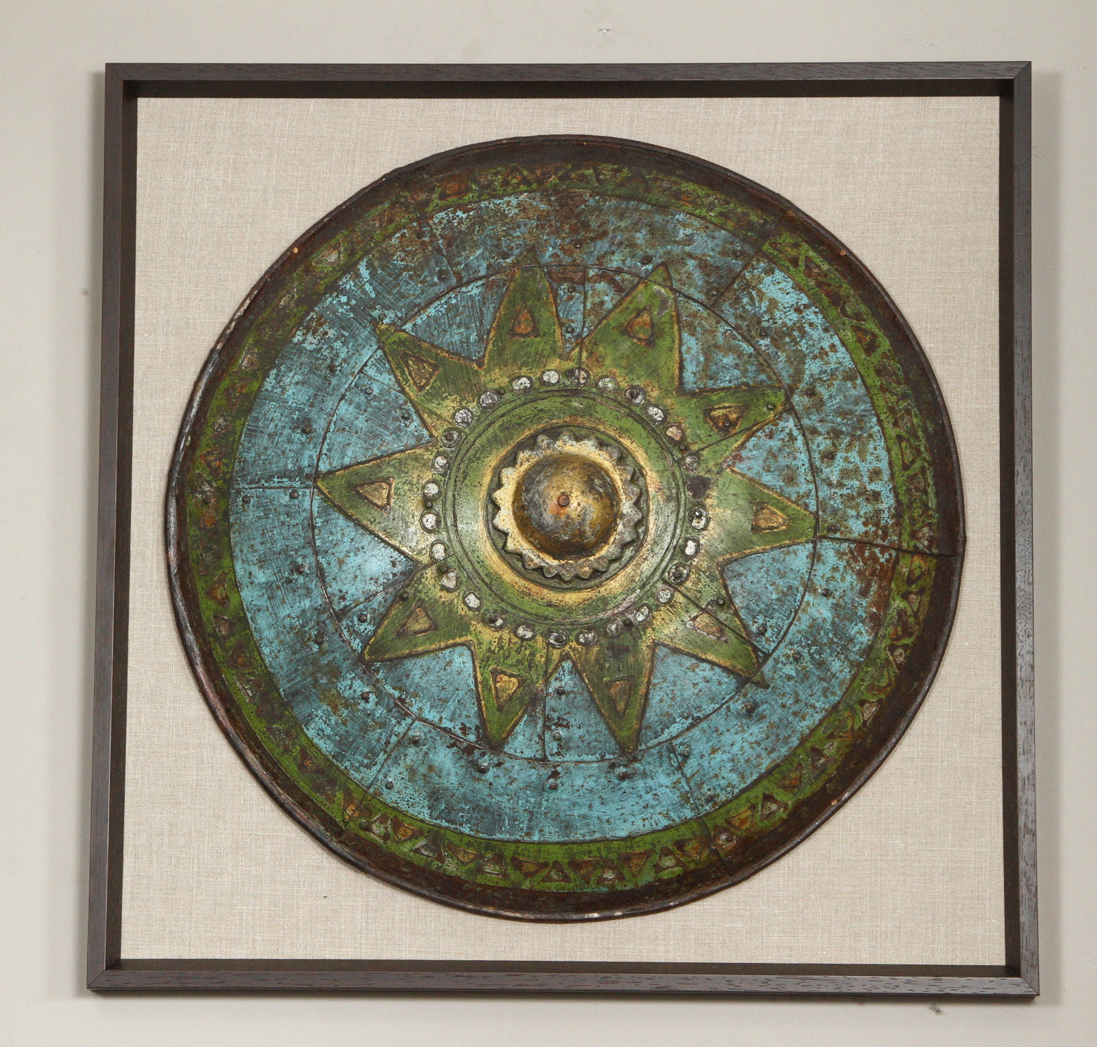 Early 20th Century Single Framed Decorative Shield from London Playhouse 