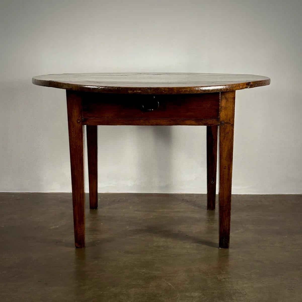 Oak Circular French Centre Table For Sale