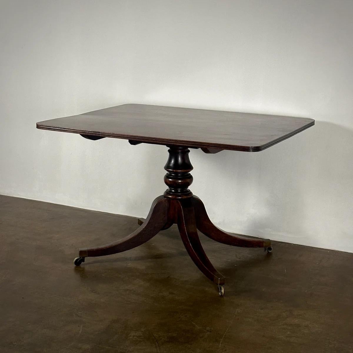 English Tilt Top Tripod Table For Sale