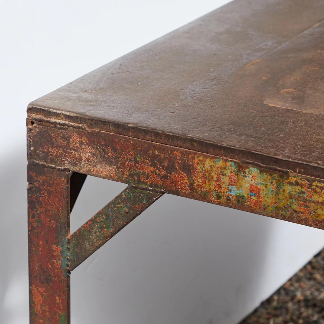 Industrial Table In Good Condition For Sale In Los Angeles, CA