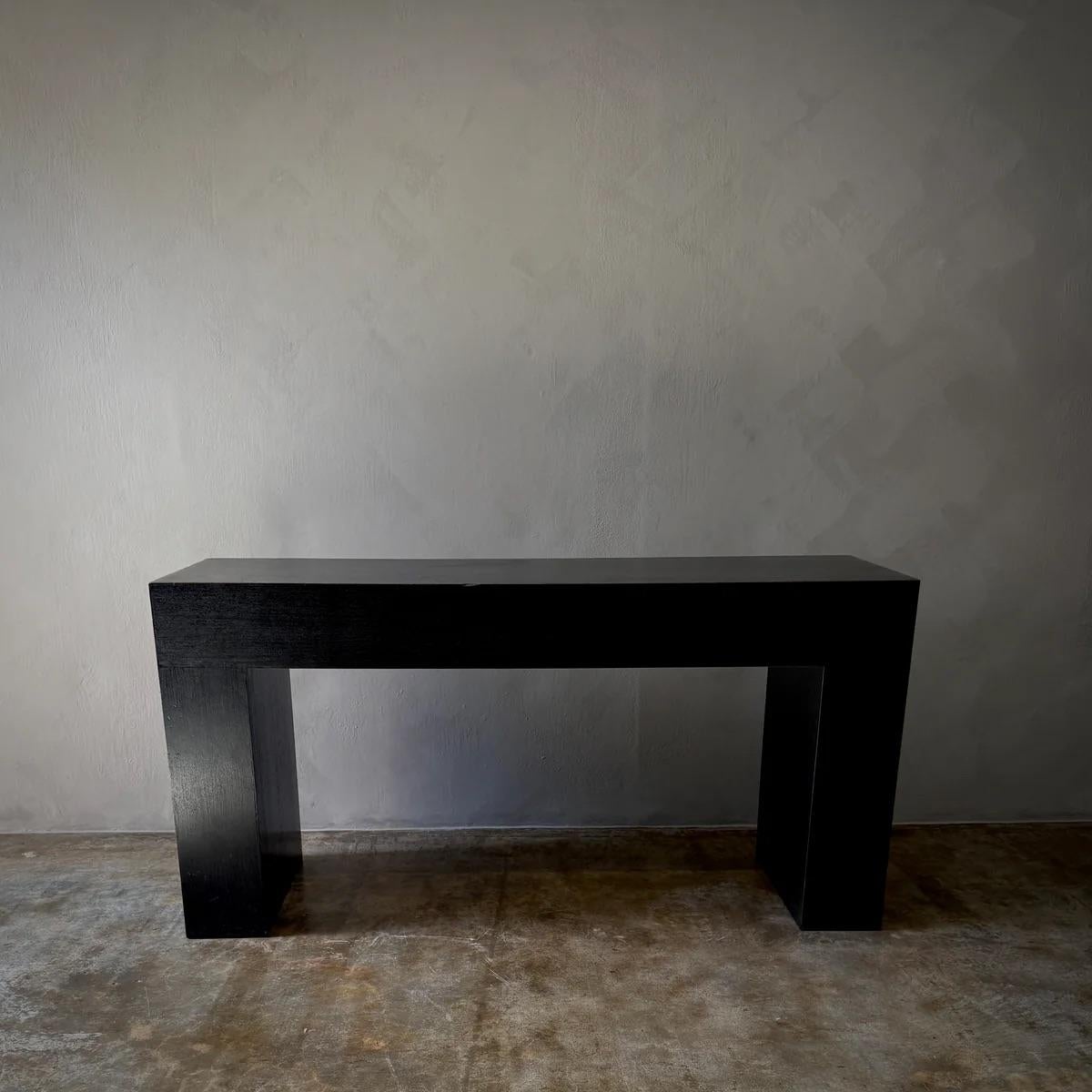 Black Console or Sideboard In Good Condition For Sale In Los Angeles, CA