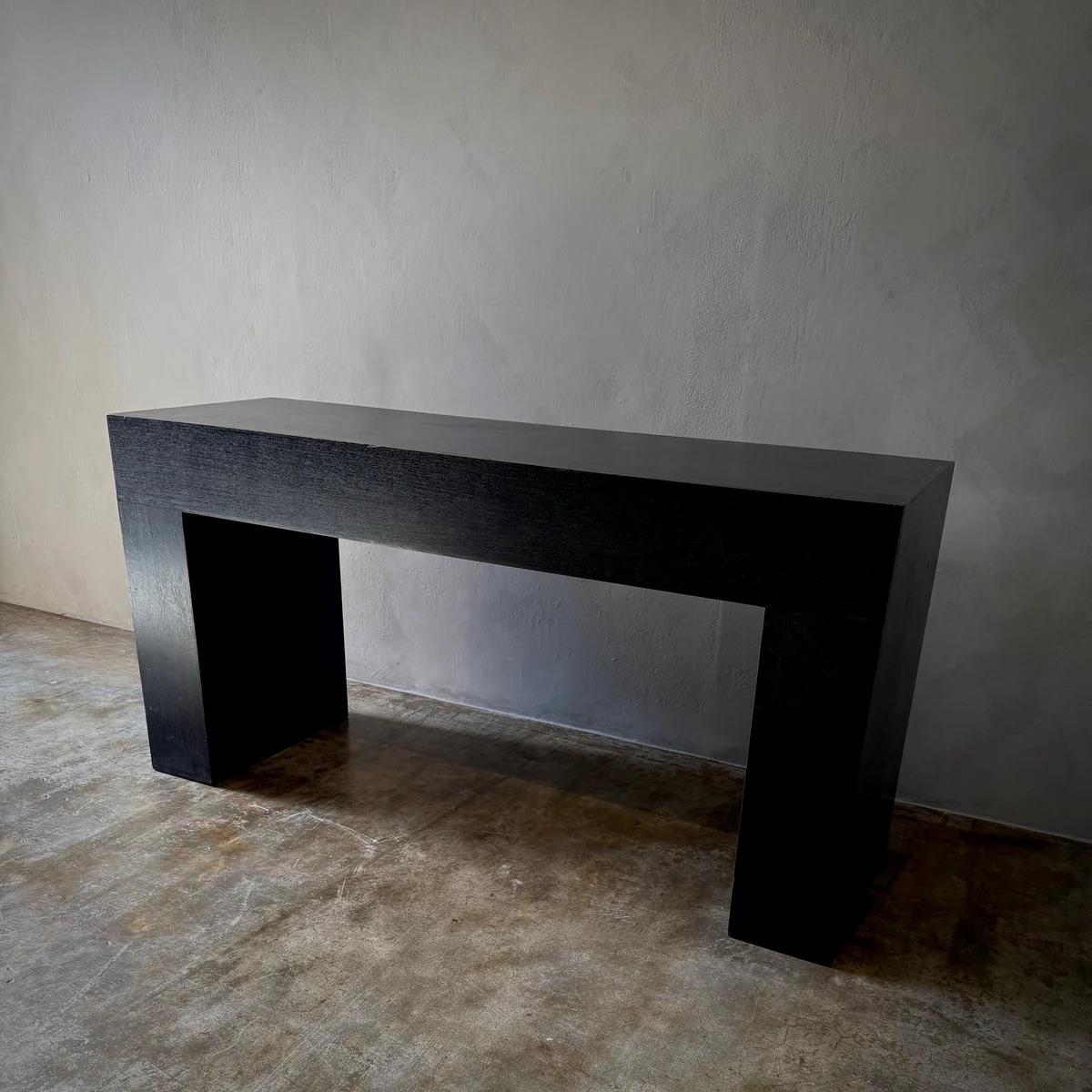 Late 20th Century Black Console or Sideboard For Sale