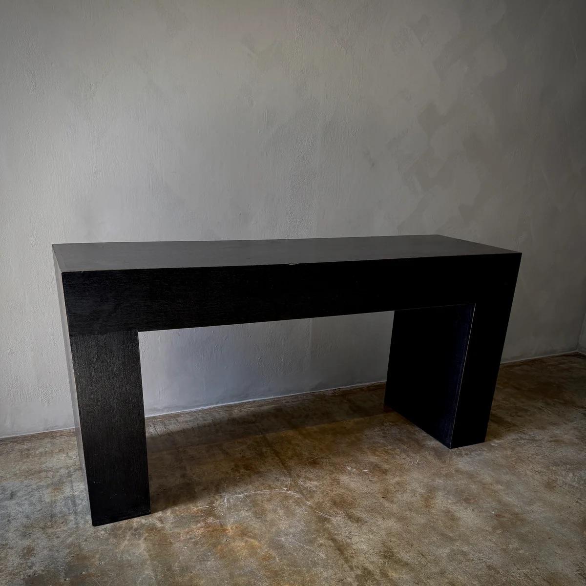 Wood Black Console or Sideboard For Sale