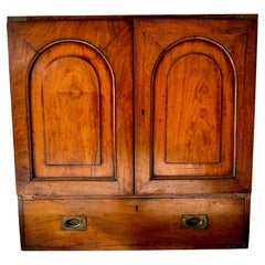 19th Century English Mahogany Campaign Chest, circa 1860