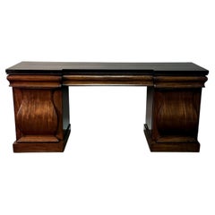 English Mahogany Sideboard, Late Victorian Style, Circa 1860, 84" Wide