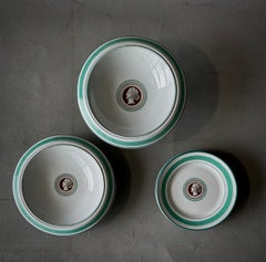 Satz von 10 Porzellan Luncheon Serving Pieces aus dem späten 19. Jahrhundert, Deutschland