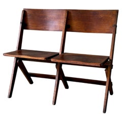 Late 19th Century Double Folding Chair from France