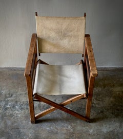 Early 20th Century Collapsible Canvas Director's Chair