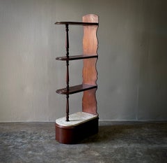 19th Century English Mahogany Chemist's Shelf, Circa 1890