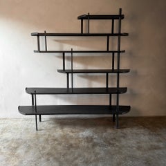 Steel Display Shelves/Bookcase, France, Circa 1960