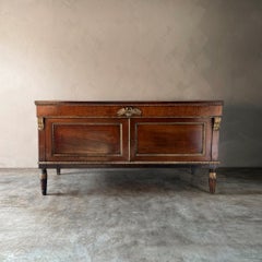 Antique Empire Buffet, Walnut with Gilding, Italian Design, Circa 1800