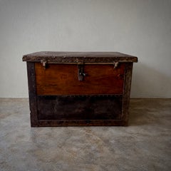 Storage Chest in Wood and Metal, Italy, circa 1890
