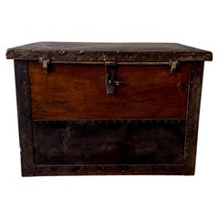 Storage Chest in Wood and Metal, Italy, circa 1890