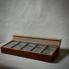 Antique Mahogany Display Case, Late Victorian Style, England, 1870